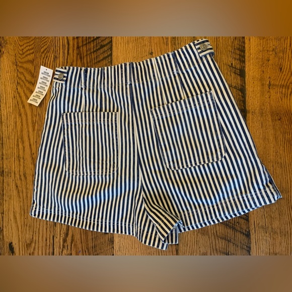 BDG Urban outfitters shorts, denim striped jean shorts , high waisted - Picture 7 of 9